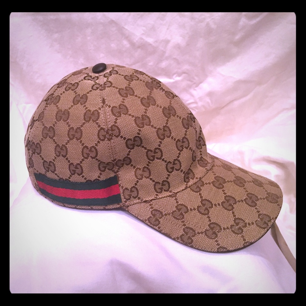 Original GG Canvas Baseball Cap with web